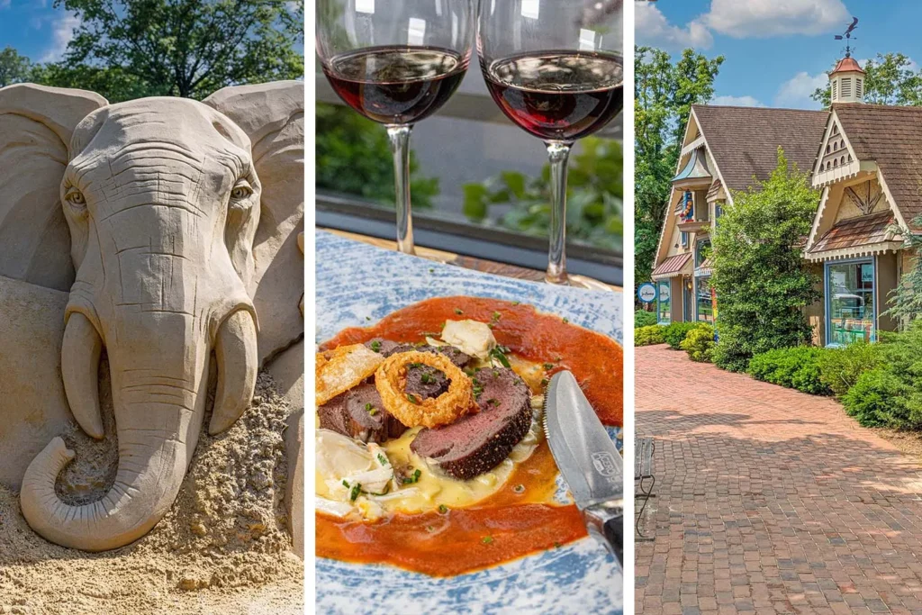 Summer season A laugh, Meals, and Buying groceries at Peddler’s Village